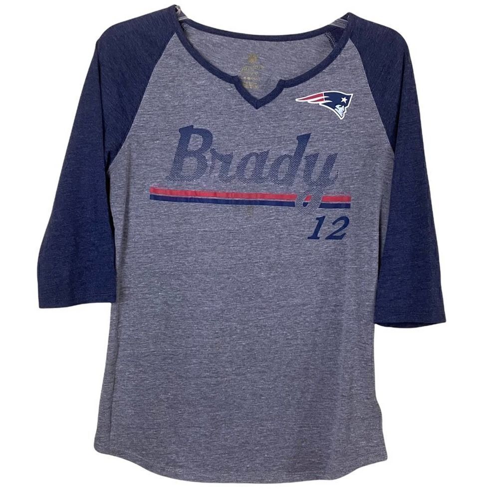NFL New England Patriots Brady 12 Juniors T-Shirt Size Large